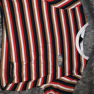 Colorful Santa Cruz crop top